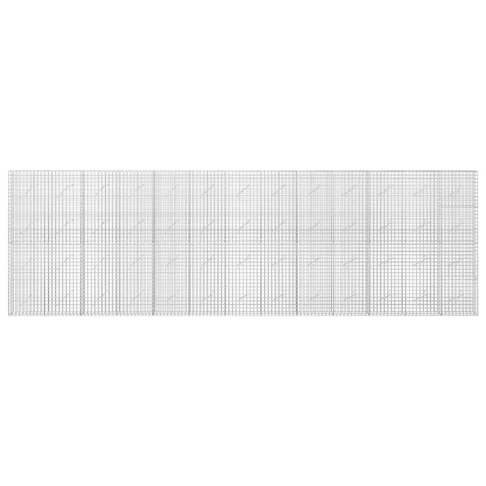 Gabion cu sârmă de 3,5 mm și plasă de 5x5 cm 650x10x200 cm WALTI