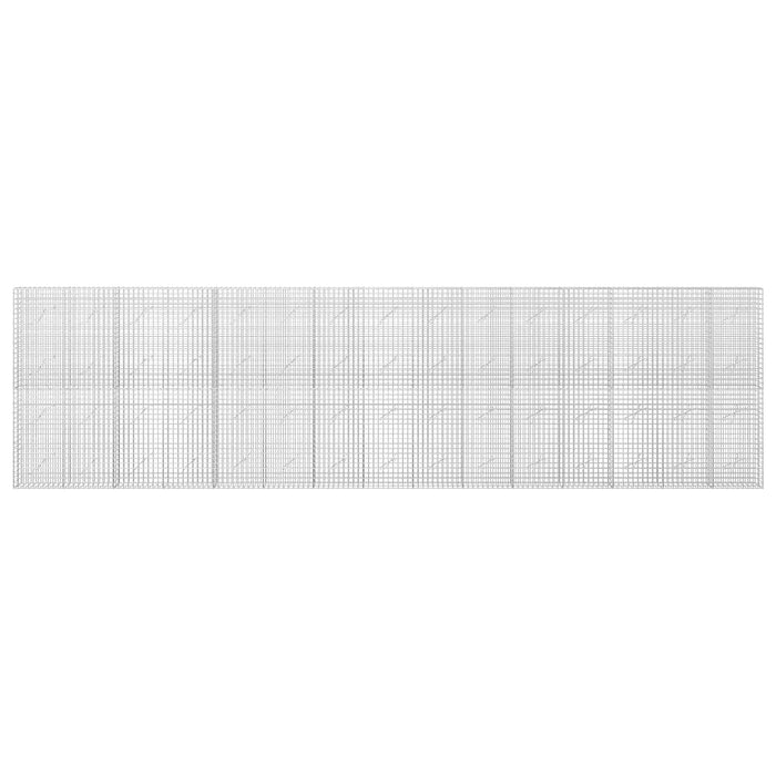 Gabion cu sârmă de 3,5 mm și plasă de 5x5 cm 750x10x200 cm WALTI