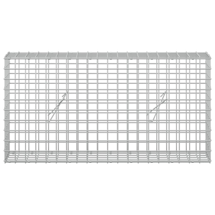 Gabion cu sârmă de 3,5 mm și plasă de 5x5 cm 100x20x50 cm WALTI