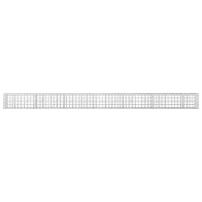 Gabion cu sârmă de 3,5 mm și plasă de 5x5 cm 650x20x50 cm WALTI
