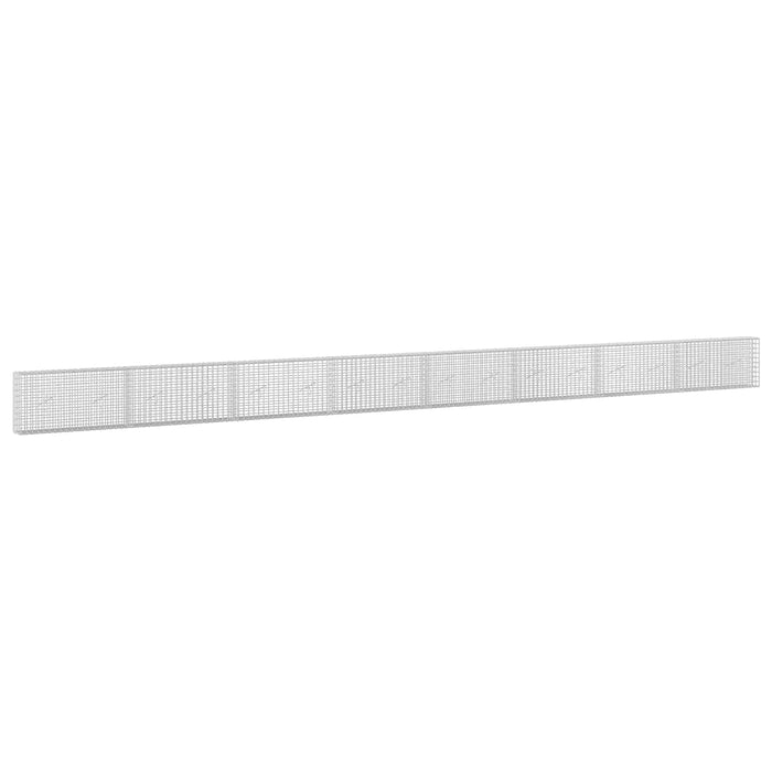 Gabion cu sârmă de 3,5 mm și plasă de 5x5 cm 800x20x50 cm WALTI