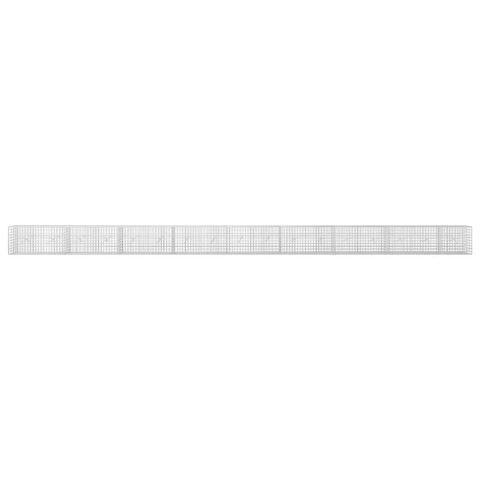 Gabion cu sârmă de 3,5 mm și plasă de 5x5 cm 850x20x50 cm WALTI