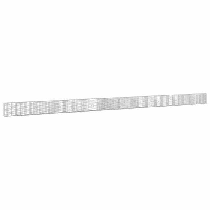 Gabion cu sârmă de 3,5 mm și plasă de 5x5 cm 1000x20x50 cm WALTI