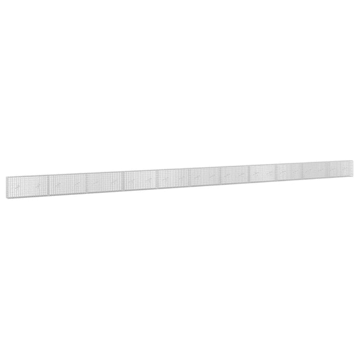 Gabion cu sârmă de 3,5 mm și plasă de 5x5 cm 1100x20x50 cm WALTI