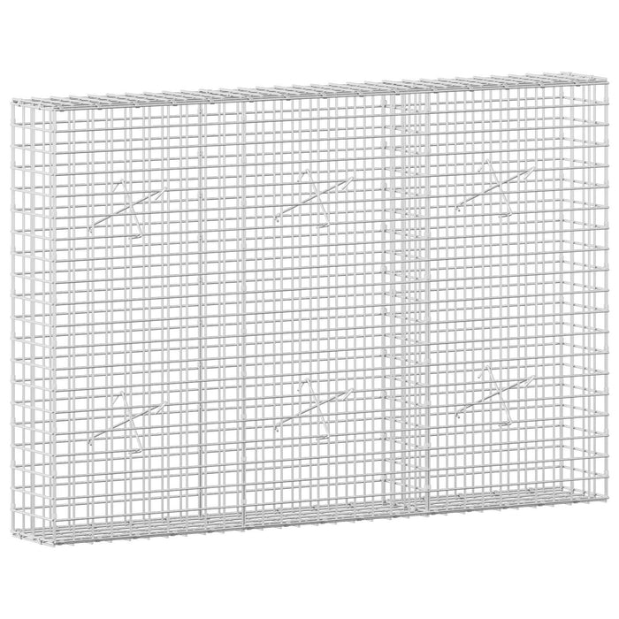 Gabion cu sârmă de 3,5 mm și plasă de 5x5 cm 150x20x100 cm WALTI