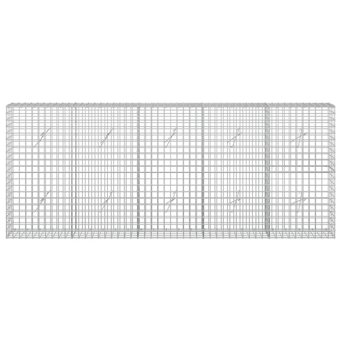 Gabion cu sârmă de 3,5 mm și plasă de 5x5 cm 250x20x100 cm WALTI