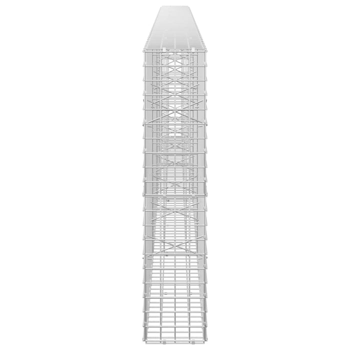 Gabion cu sârmă de 3,5 mm și plasă de 5x5 cm 400x20x100 cm WALTI
