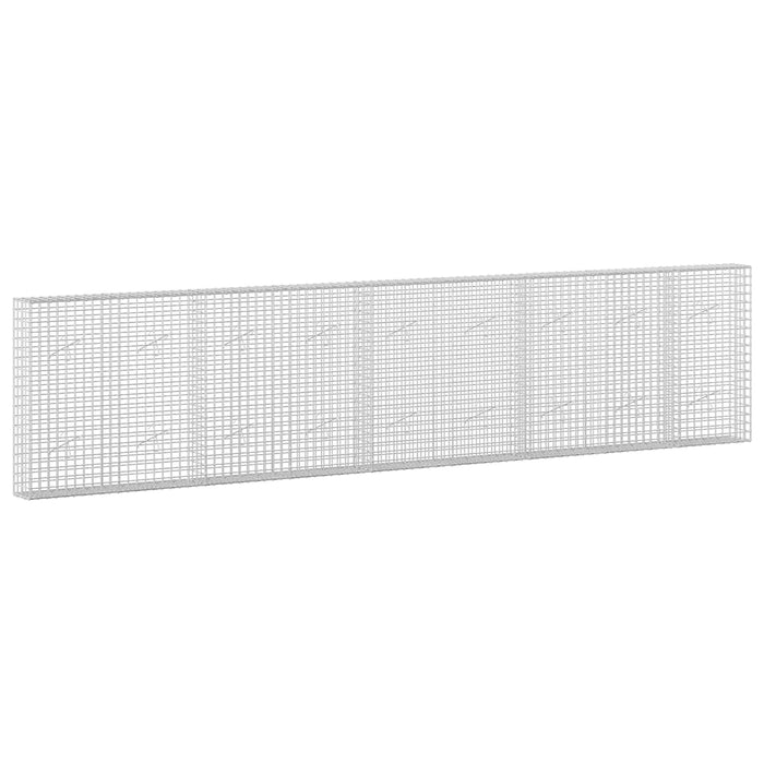 Gabion cu sârmă de 3,5 mm și plasă de 5x5 cm 450x20x100 cm WALTI