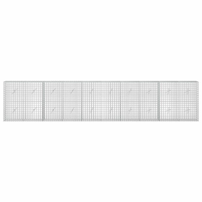 Gabion cu sârmă de 3,5 mm și plasă de 5x5 cm 500x20x100 cm WALTI