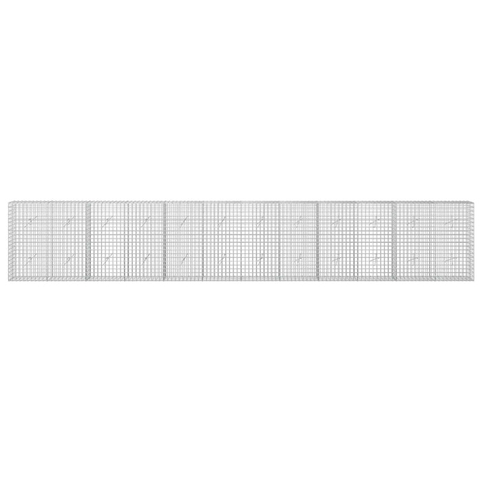 Gabion cu sârmă de 3,5 mm și plasă de 5x5 cm 600x20x100 cm WALTI