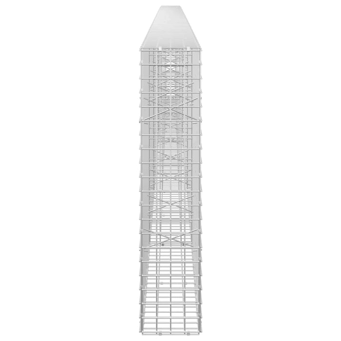 Gabion cu sârmă de 3,5 mm și plasă de 5x5 cm 600x20x100 cm WALTI