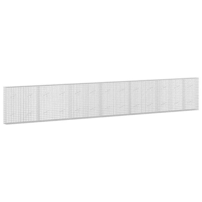 Gabion cu sârmă de 3,5 mm și plasă de 5x5 cm 650x20x100 cm WALTI