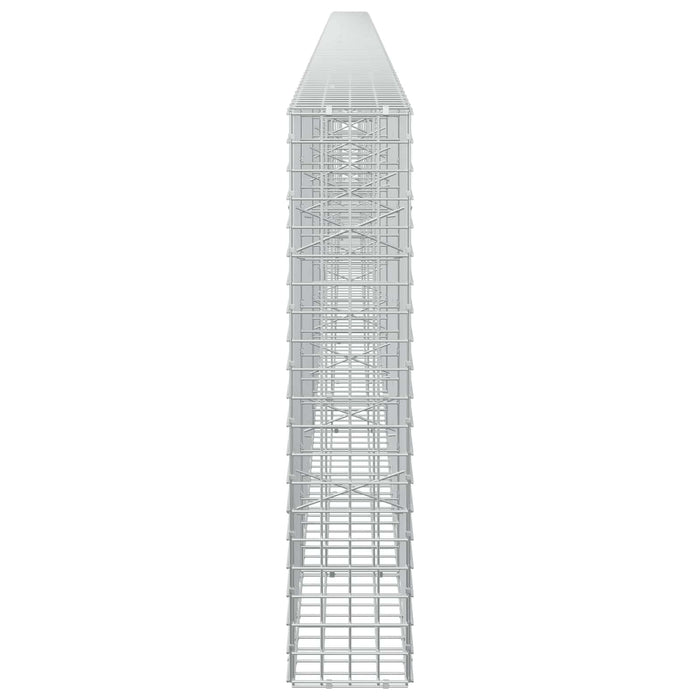 Gabion cu sârmă de 3,5 mm și plasă de 5x5 cm 650x20x100 cm WALTI