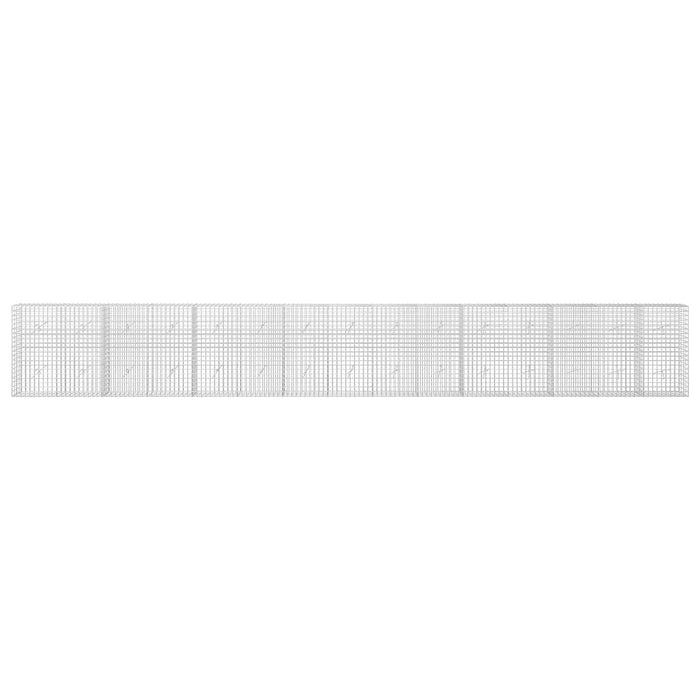 Gabion cu sârmă de 3,5 mm și plasă de 5x5 cm 750x20x100 cm WALTI