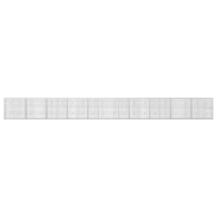 Gabion cu sârmă de 3,5 mm și plasă de 5x5 cm 1000x20x100 cm WALTI