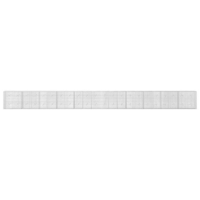 Gabion cu sârmă de 3,5 mm și plasă de 5x5 cm 1100x20x100 cm WALTI