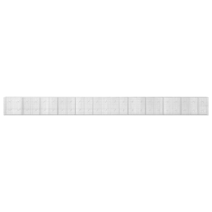 Gabion cu sârmă de 3,5 mm și plasă de 5x5 cm 1150x20x100 cm WALTI