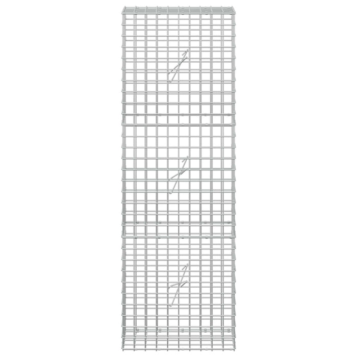 Gabion cu sârmă de 3,5 mm și plasă de 5x5 cm 50x20x150 cm WALTI