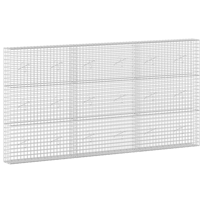Gabion cu sârmă de 3,5 mm și plasă de 5x5 cm 300x20x150 cm WALTI