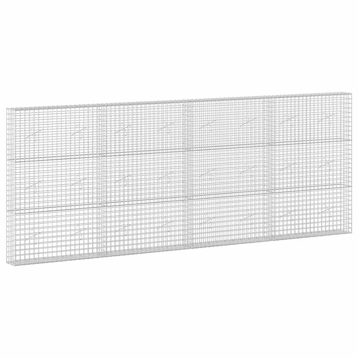 Gabion cu sârmă de 3,5 mm și plasă de 5x5 cm 400x20x150 cm WALTI