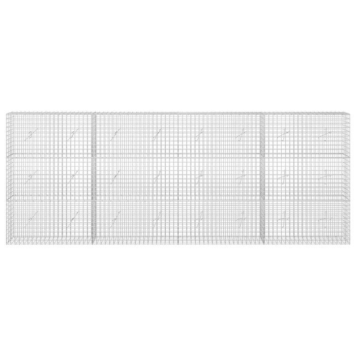 Gabion cu sârmă de 3,5 mm și plasă de 5x5 cm 400x20x150 cm WALTI