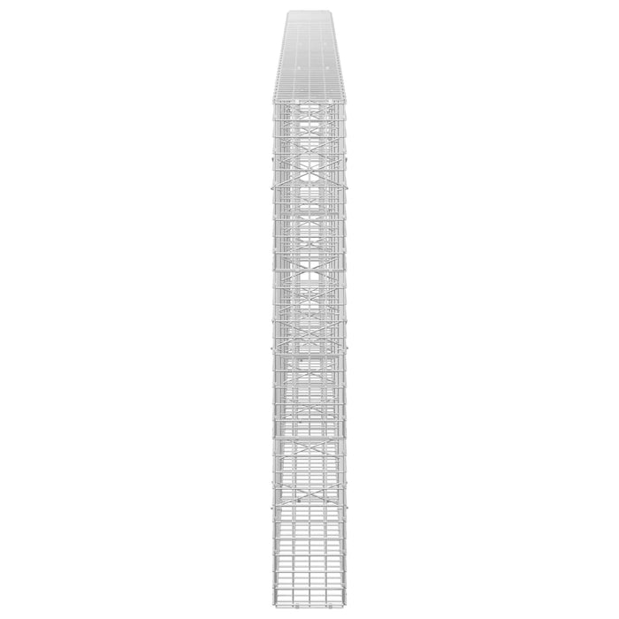 Gabion cu sârmă de 3,5 mm și plasă de 5x5 cm 400x20x150 cm WALTI