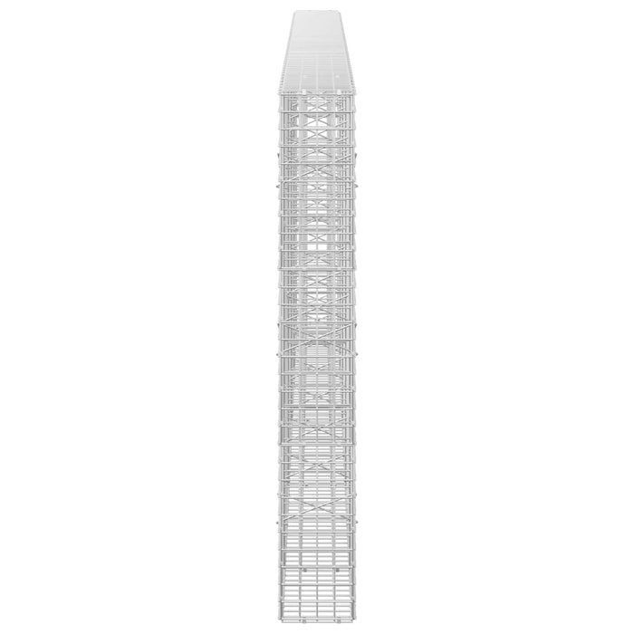 Gabion cu sârmă de 3,5 mm și plasă de 5x5 cm 450x20x150 cm WALTI
