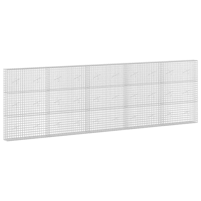 Gabion cu sârmă de 3,5 mm și plasă de 5x5 cm 500x20x150 cm WALTI