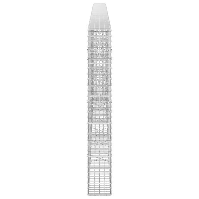 Gabion cu sârmă de 3,5 mm și plasă de 5x5 cm 500x20x150 cm WALTI