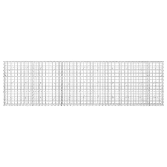 Gabion cu sârmă de 3,5 mm și plasă de 5x5 cm 550x20x150 cm WALTI