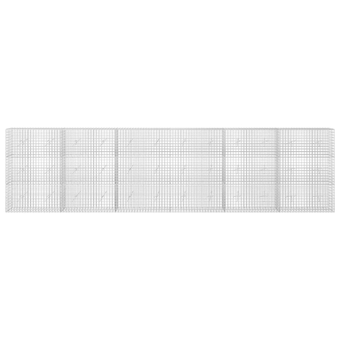 Gabion cu sârmă de 3,5 mm și plasă de 5x5 cm 600x20x150 cm WALTI