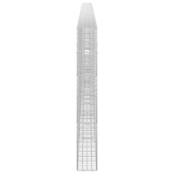 Gabion cu sârmă de 3,5 mm și plasă de 5x5 cm 600x20x150 cm WALTI