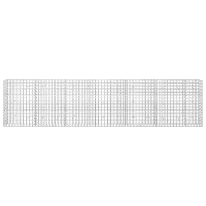 Gabion cu sârmă de 3,5 mm și plasă de 5x5 cm 650x20x150 cm WALTI