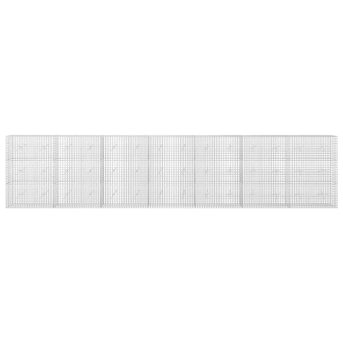 Gabion cu sârmă de 3,5 mm și plasă de 5x5 cm 700x20x150 cm WALTI
