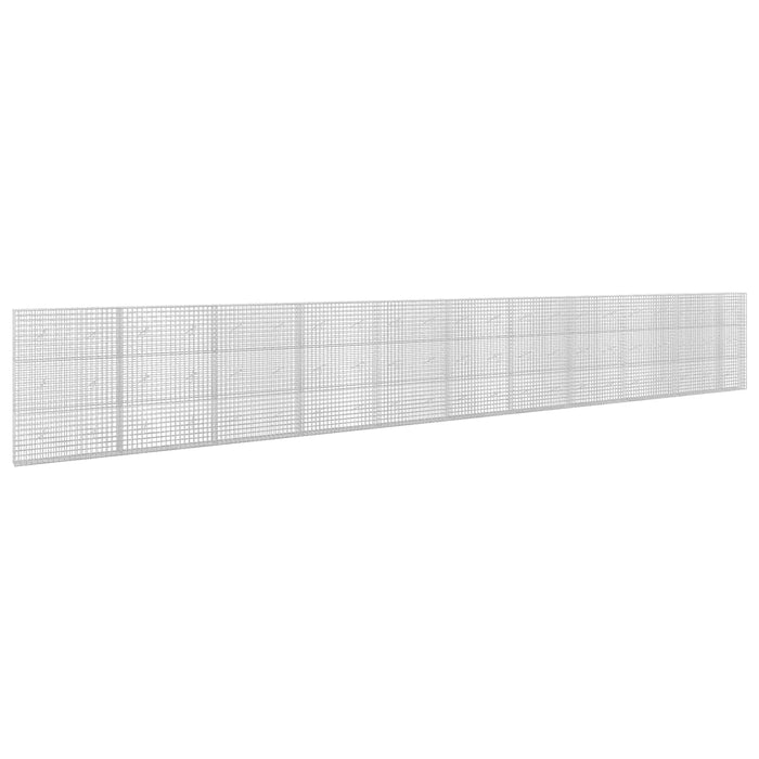 Gabion cu sârmă de 3,5 mm și plasă de 5x5 cm 1050x20x150 cm WALTI