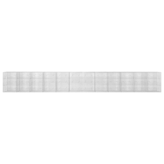 Gabion cu sârmă de 3,5 mm și plasă de 5x5 cm 1200x20x150 cm WALTI
