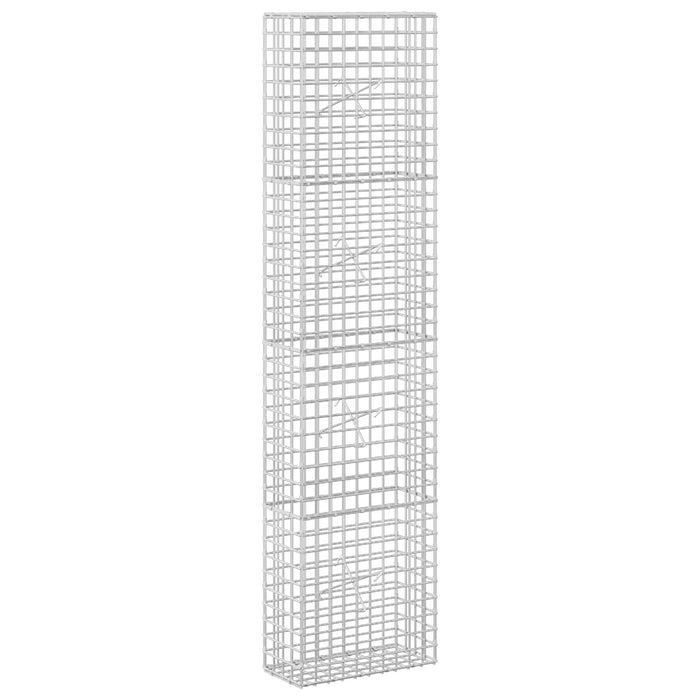 Gabion cu sârmă de 3,5 mm și plasă de 5x5 cm 50x20x200 cm WALTI