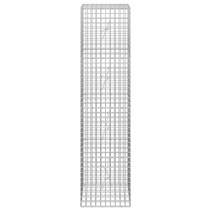 Gabion cu sârmă de 3,5 mm și plasă de 5x5 cm 50x20x200 cm WALTI