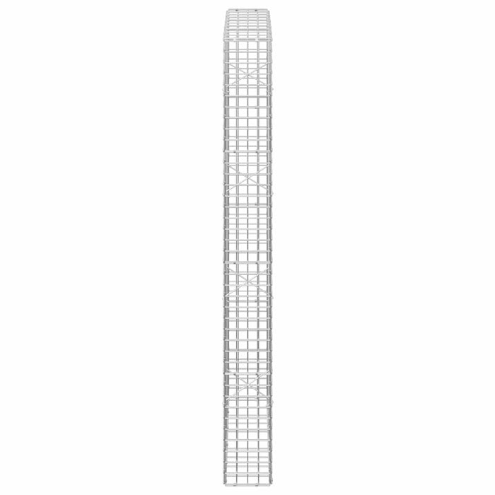 Gabion cu sârmă de 3,5 mm și plasă de 5x5 cm 50x20x200 cm WALTI