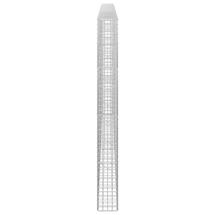 Gabion cu sârmă de 3,5 mm și plasă de 5x5 cm 200x20x200 cm WALTI