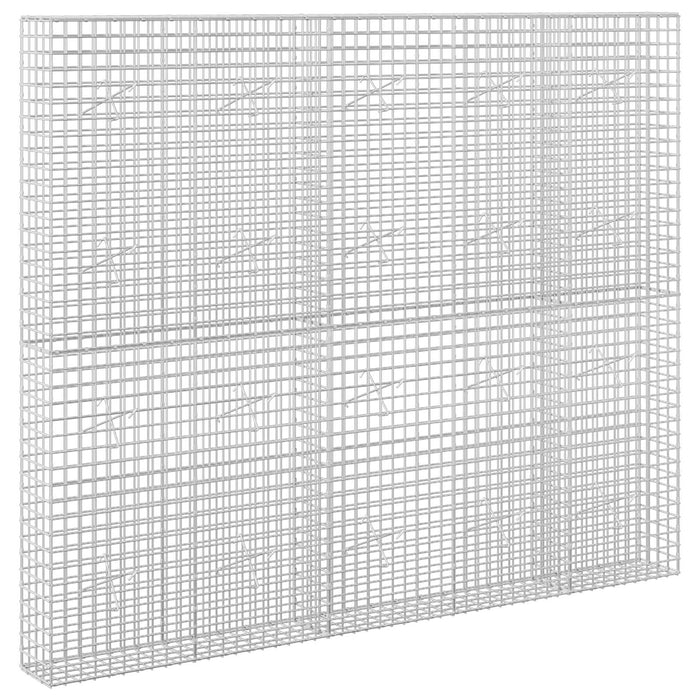 Gabion cu sârmă de 3,5 mm și plasă de 5x5 cm 250x20x200 cm WALTI