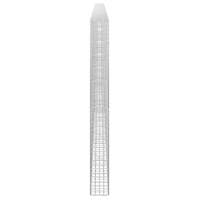 Gabion cu sârmă de 3,5 mm și plasă de 5x5 cm 400x20x200 cm WALTI