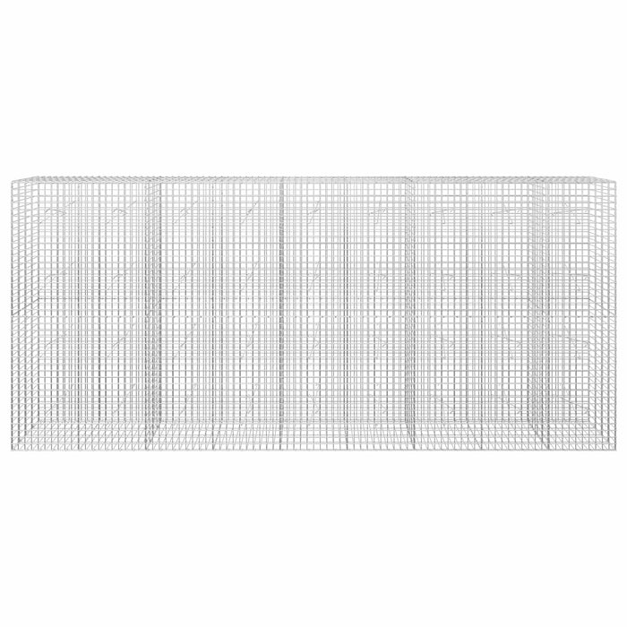 Gabion cu sârmă de 3,5 mm și plasă de 5x5 cm 450x20x200 cm WALTI