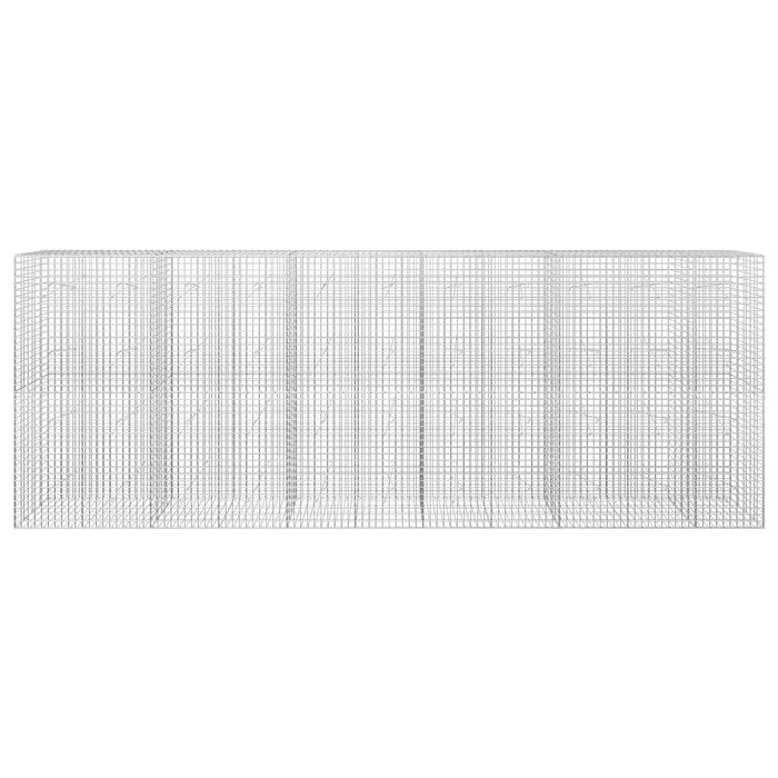 Gabion cu sârmă de 3,5 mm și plasă de 5x5 cm 550x20x200 cm WALTI