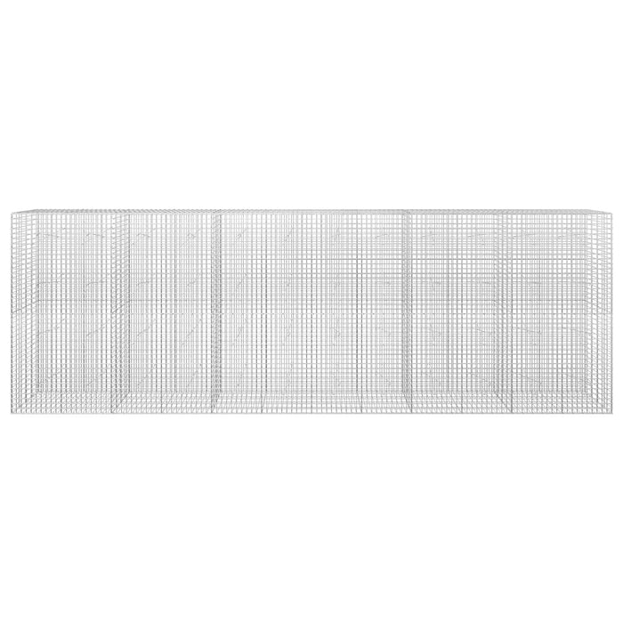 Gabion cu sârmă de 3,5 mm și plasă de 5x5 cm 600x20x200 cm WALTI
