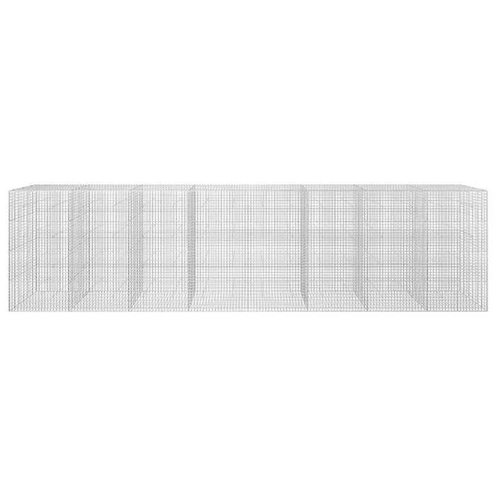 Gabion cu sârmă de 3,5 mm și plasă de 5x5 cm 800x20x200 cm WALTI