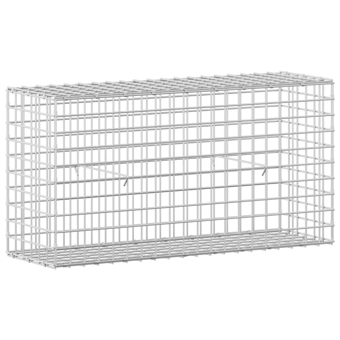 Gabion cu sârmă de 3,5 mm și plasă de 5x5 cm 100x30x50 cm WALTI