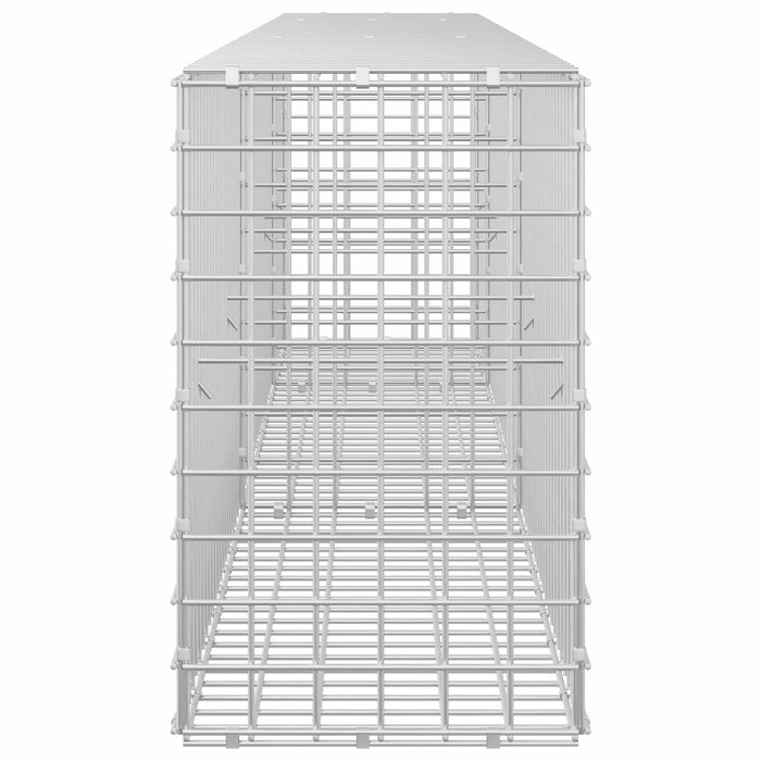 Gabion cu sârmă de 3,5 mm și plasă de 5x5 cm 250x30x50 cm WALTI