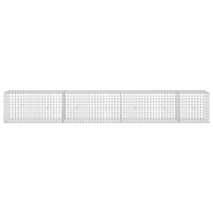 Gabion cu sârmă de 3,5 mm și plasă de 5x5 cm 350x30x50 cm WALTI