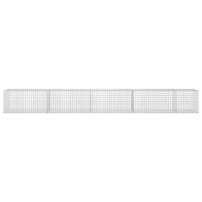 Gabion cu sârmă de 3,5 mm și plasă de 5x5 cm 450x30x50 cm WALTI